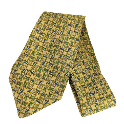 サルヴァトーレフェラガモ Salvatore Ferragamo 総柄 シルクネクタイ  メンズ